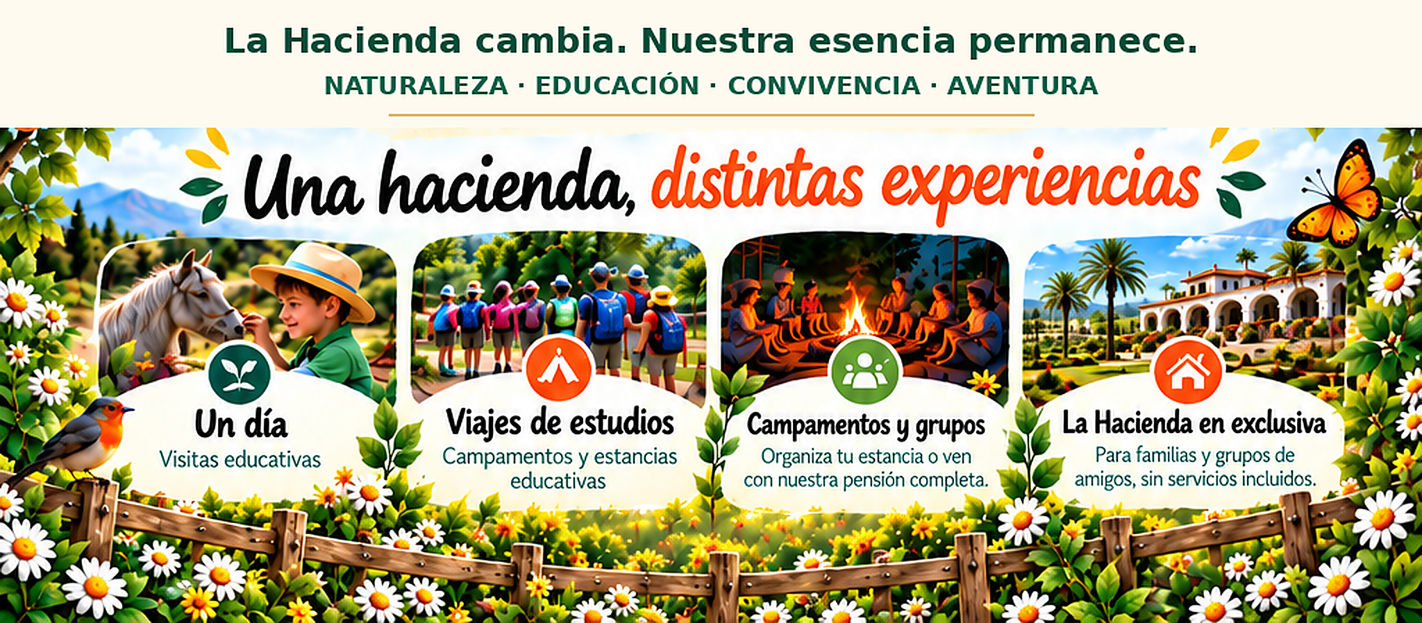 Una hacienda, distintas experiencias
