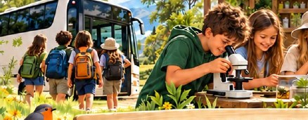 Escolares en el campamento de 5 días